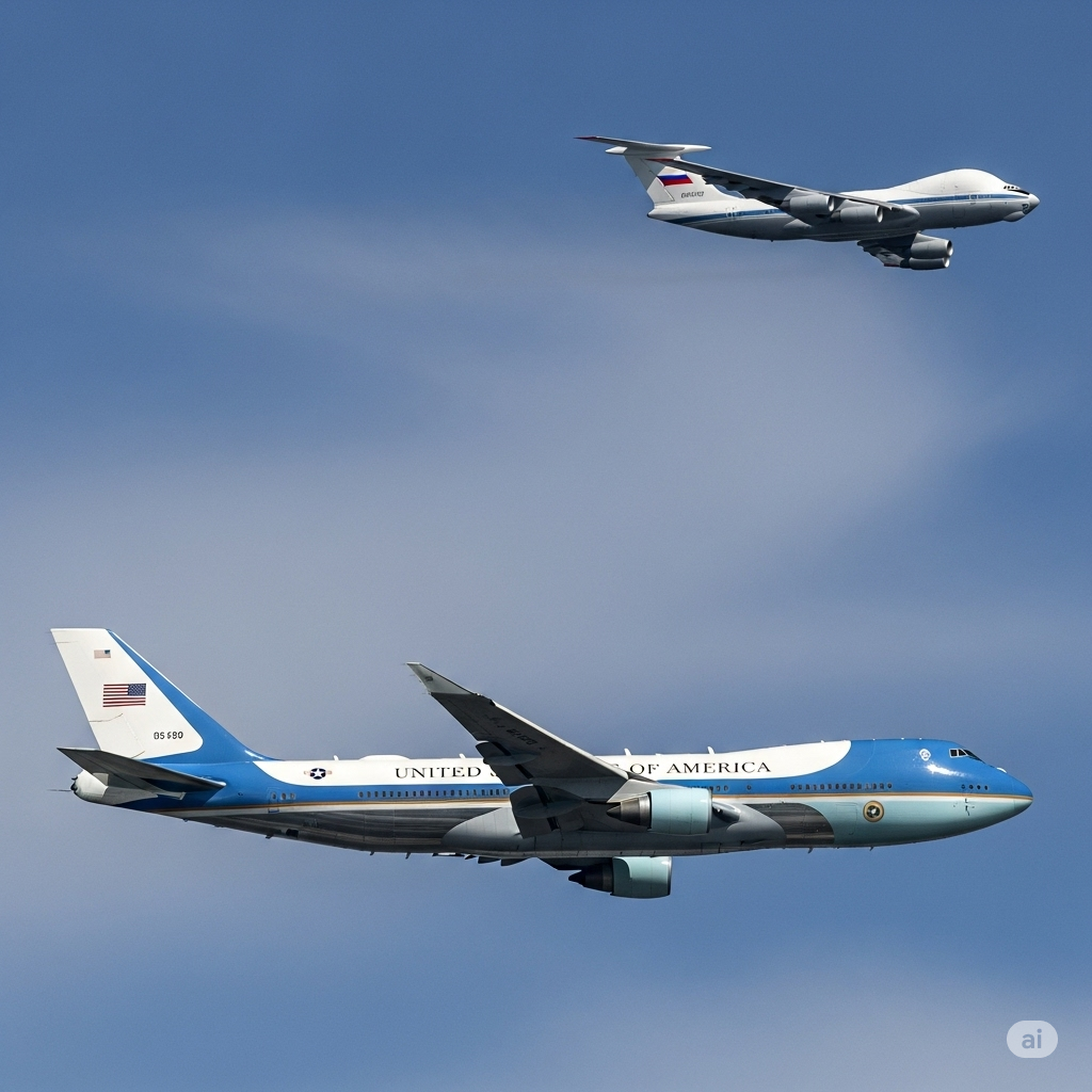 Pesawat Kepresidenan Rusia Vs AS